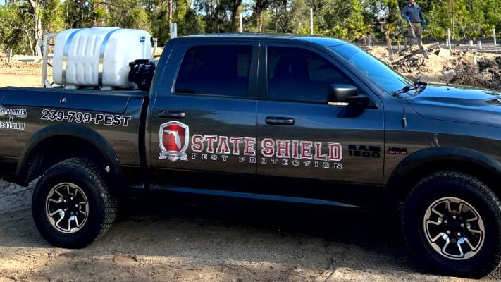 State Shield branded service truck